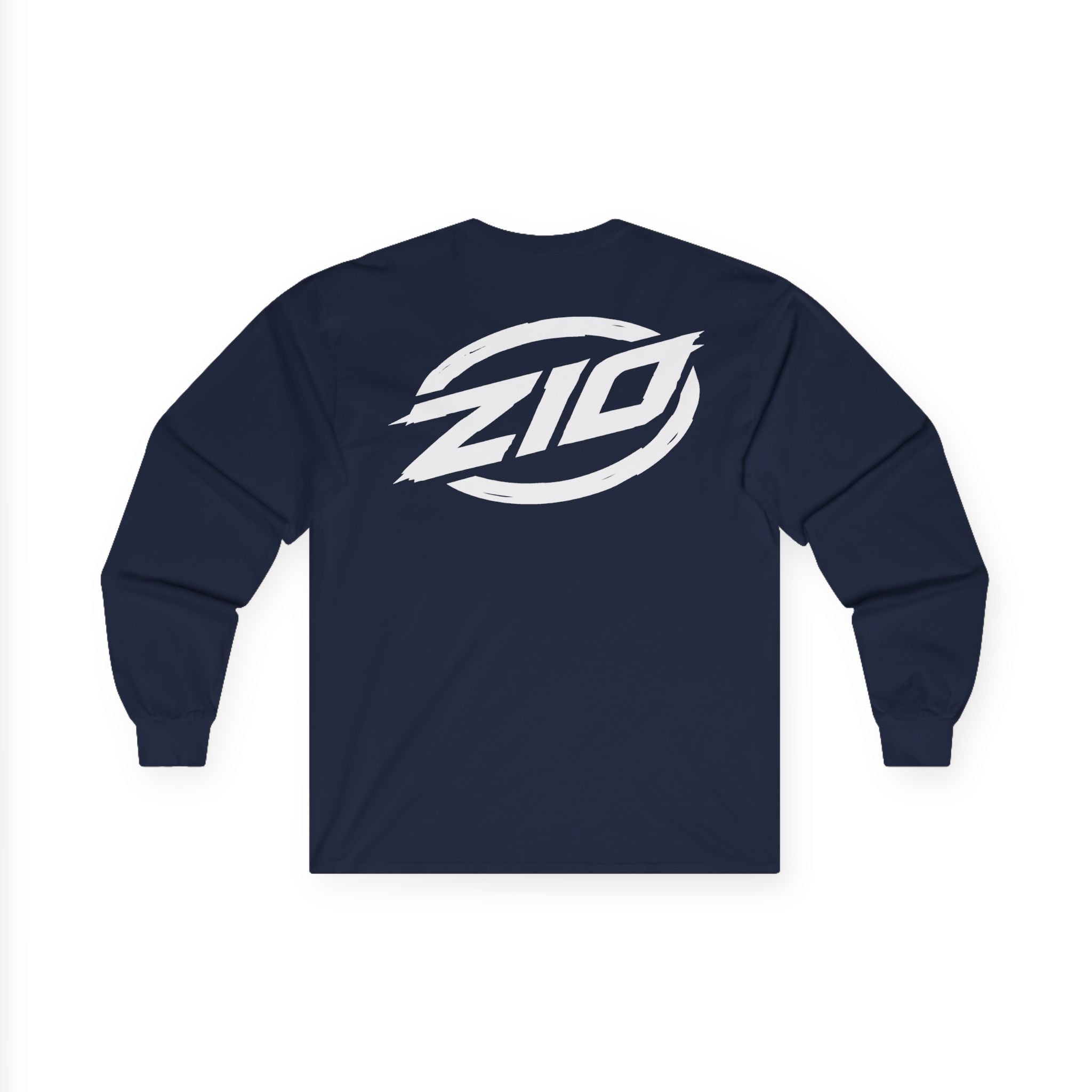 ZIO Long Sleeve Tee - Navy/White