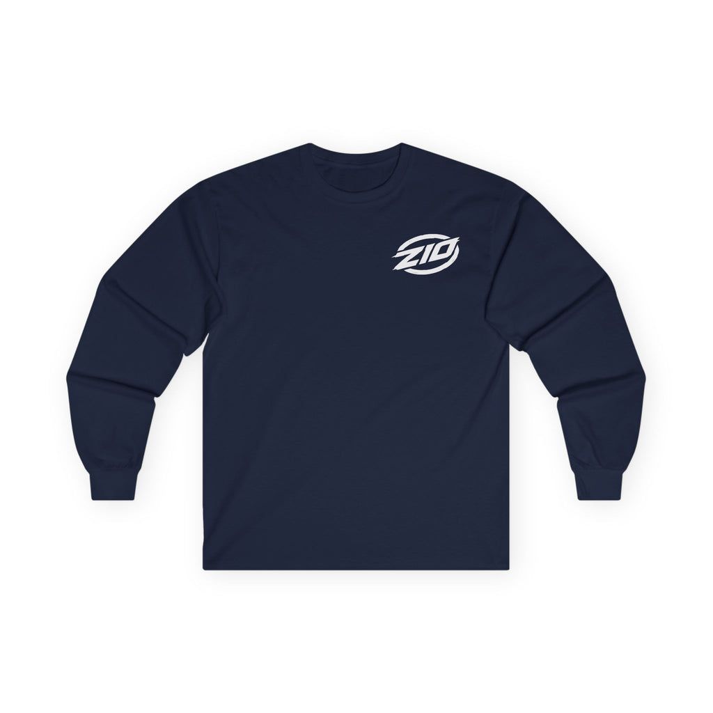 ZIO Long Sleeve Tee - Navy/White