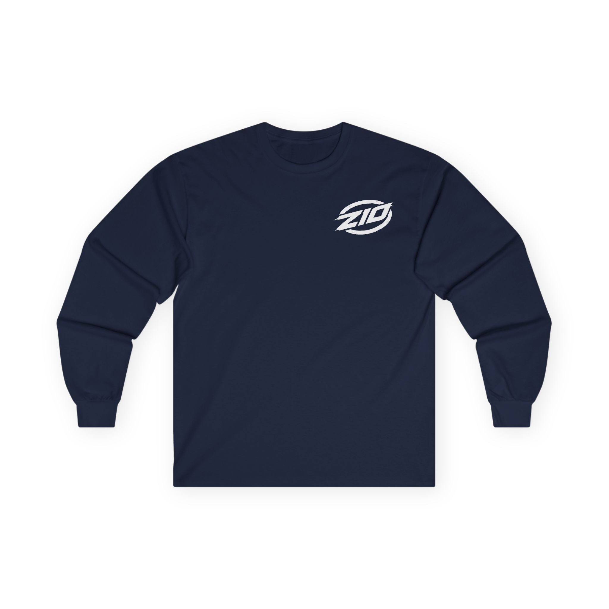 ZIO Long Sleeve Tee - Navy/White