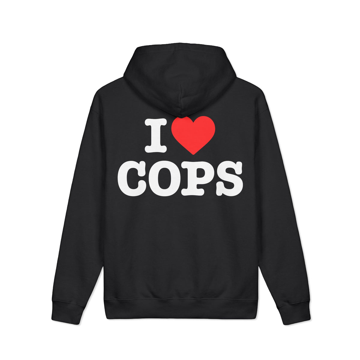 ZIO I Heart Cops Hoodie - Black