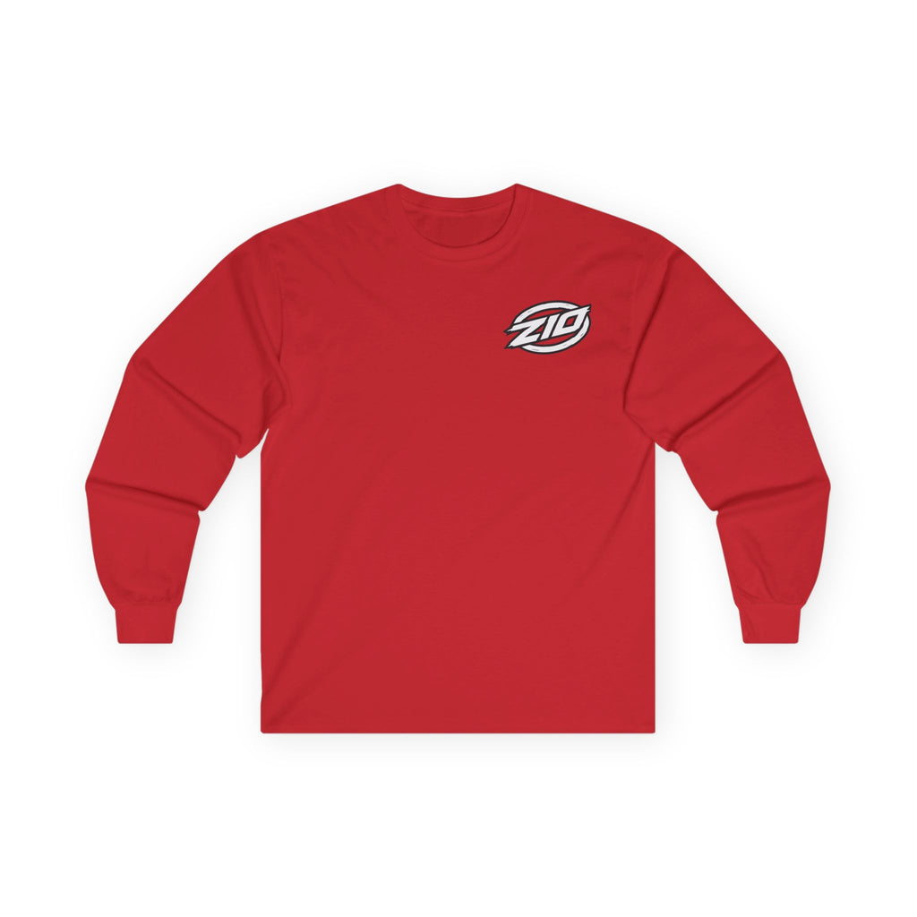 ZIO Long Sleeve Tee - Red/White