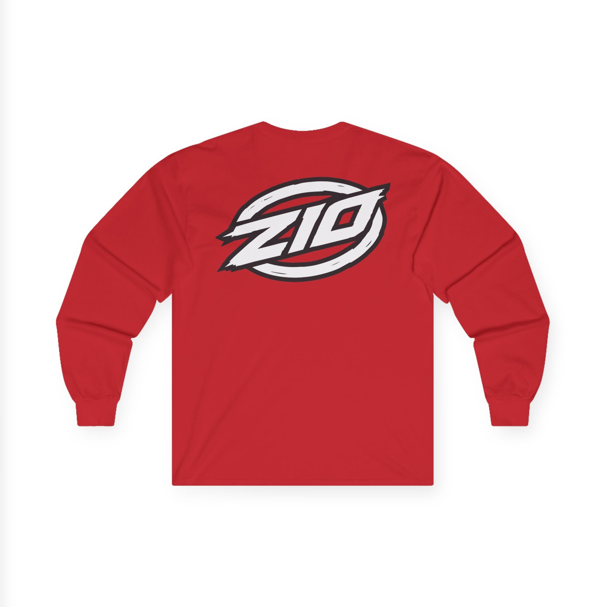 ZIO Long Sleeve Tee - Red/White